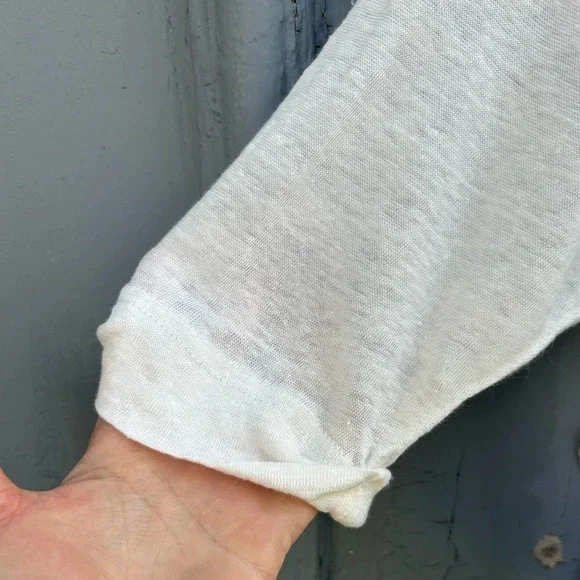 Eve Gravel Linen Tee, size Sm - Picture 2 of 8